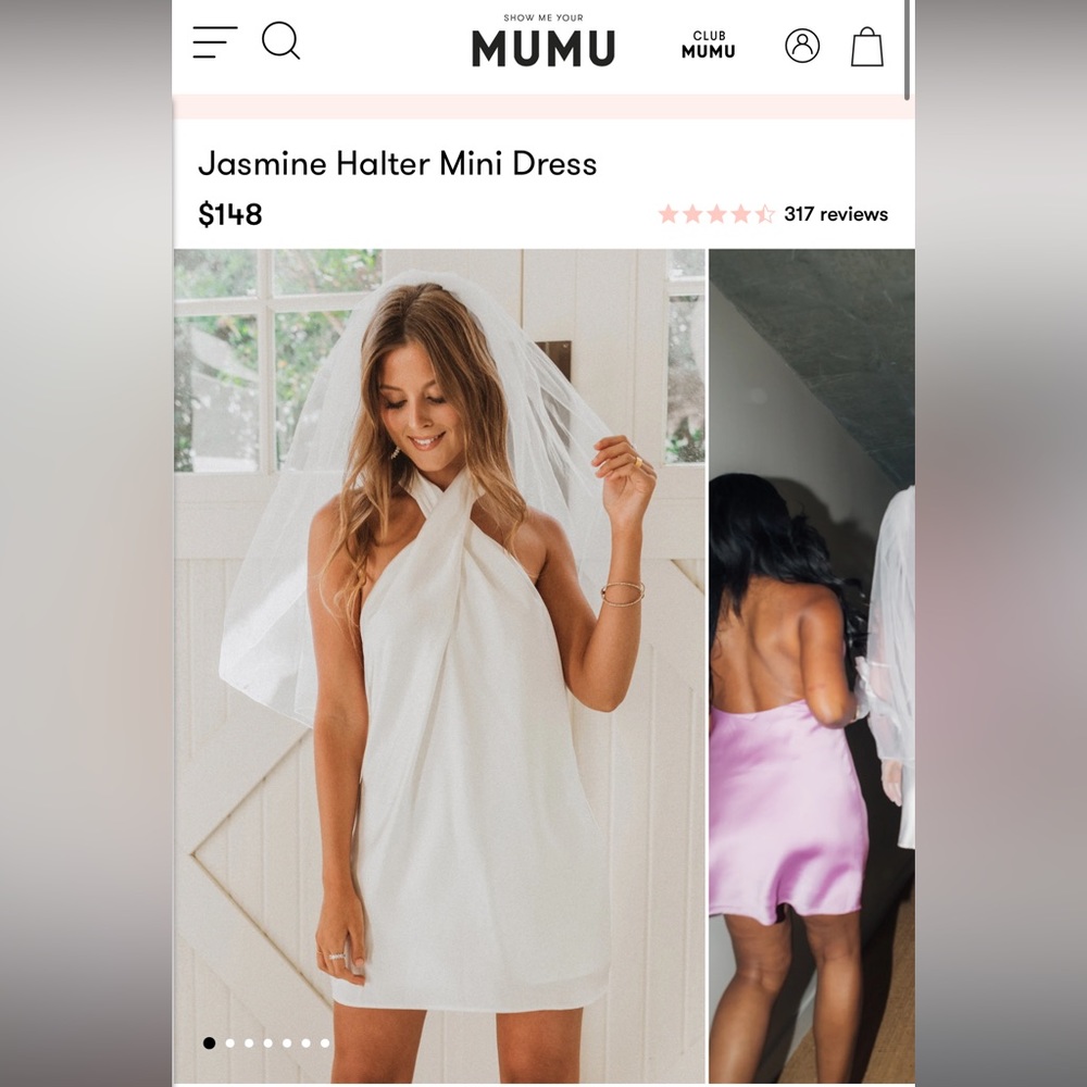 Show Me Your Mumu Jasmine White Mini - S